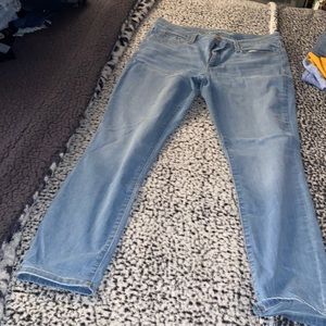 Light blue skinny jeans